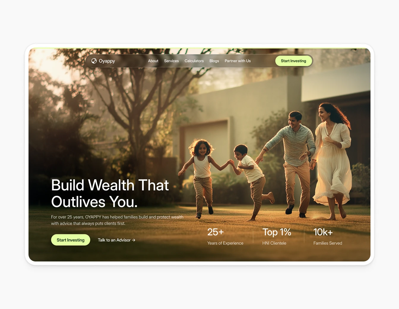 Oyappy Build Wealth Hero Full Navigation