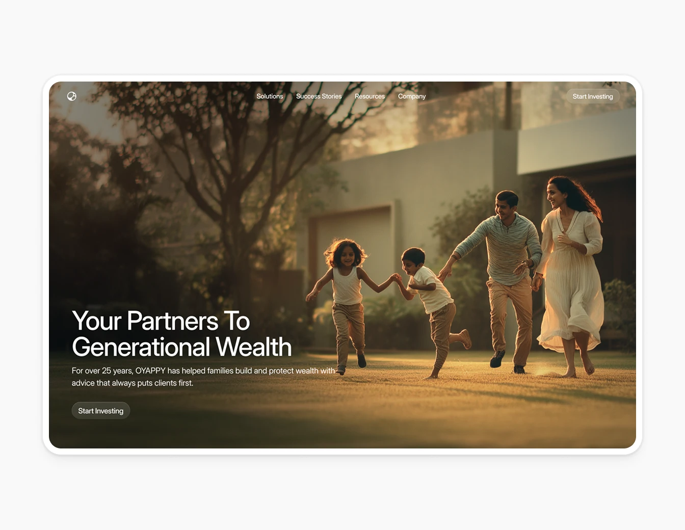 Oyappy Generational Wealth Hero Dark Photo