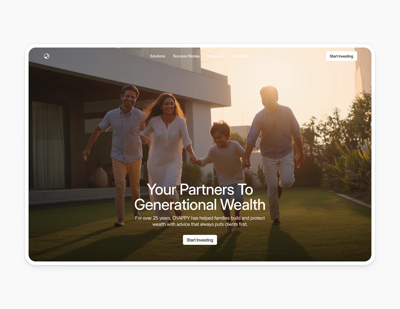 Oyappy Generational Wealth Hero Centered