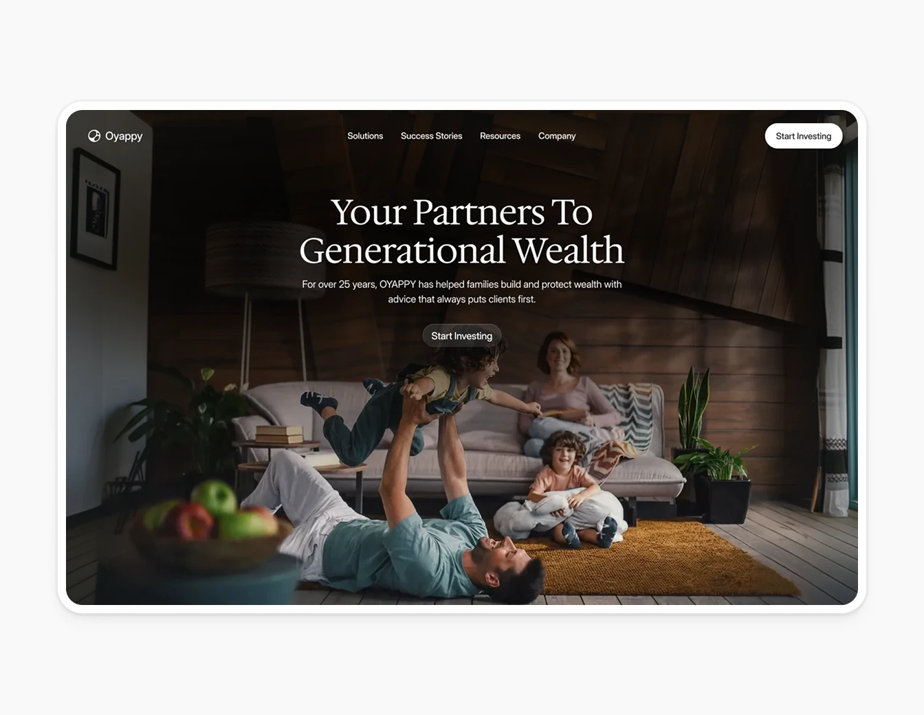Oyappy Generational Wealth Hero Indoor Photo