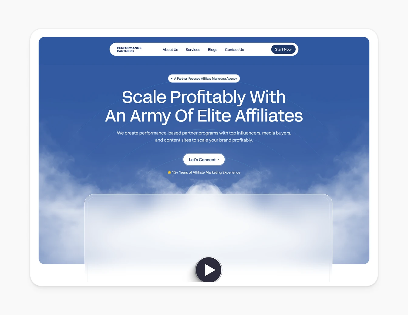 Performance Partners Scale Hero Cloud Video