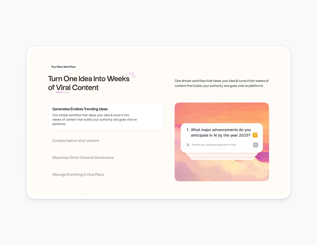 PressMaster Features Workflow Viral Content