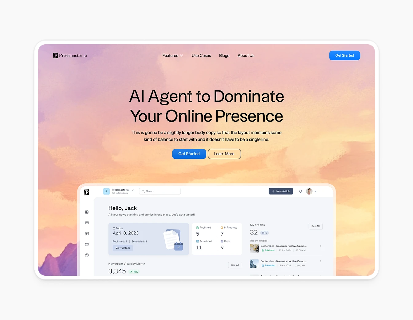 PressMaster Audio Ready Voiceover Onboarding