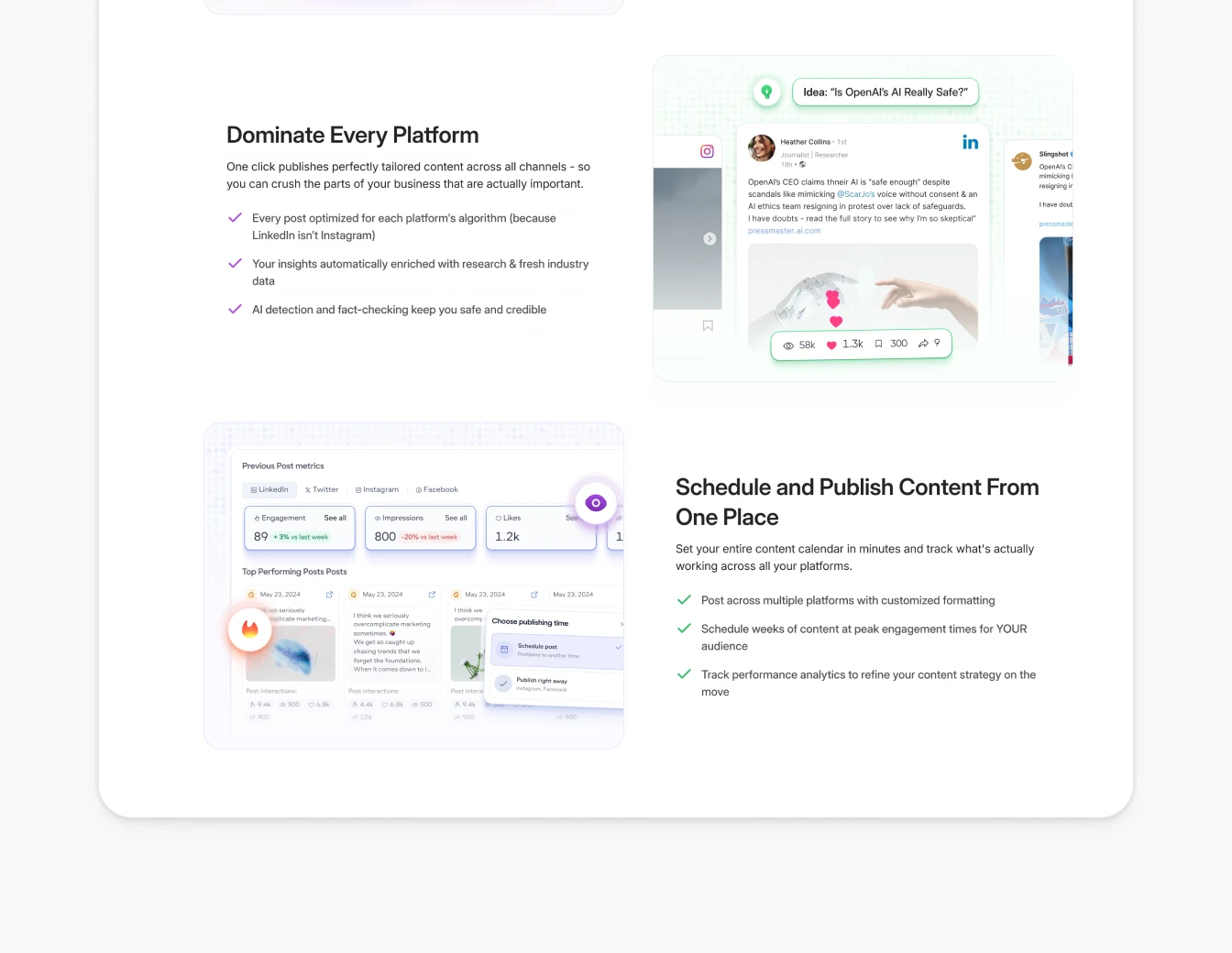 PressMaster Features Dominate Publish Schedule