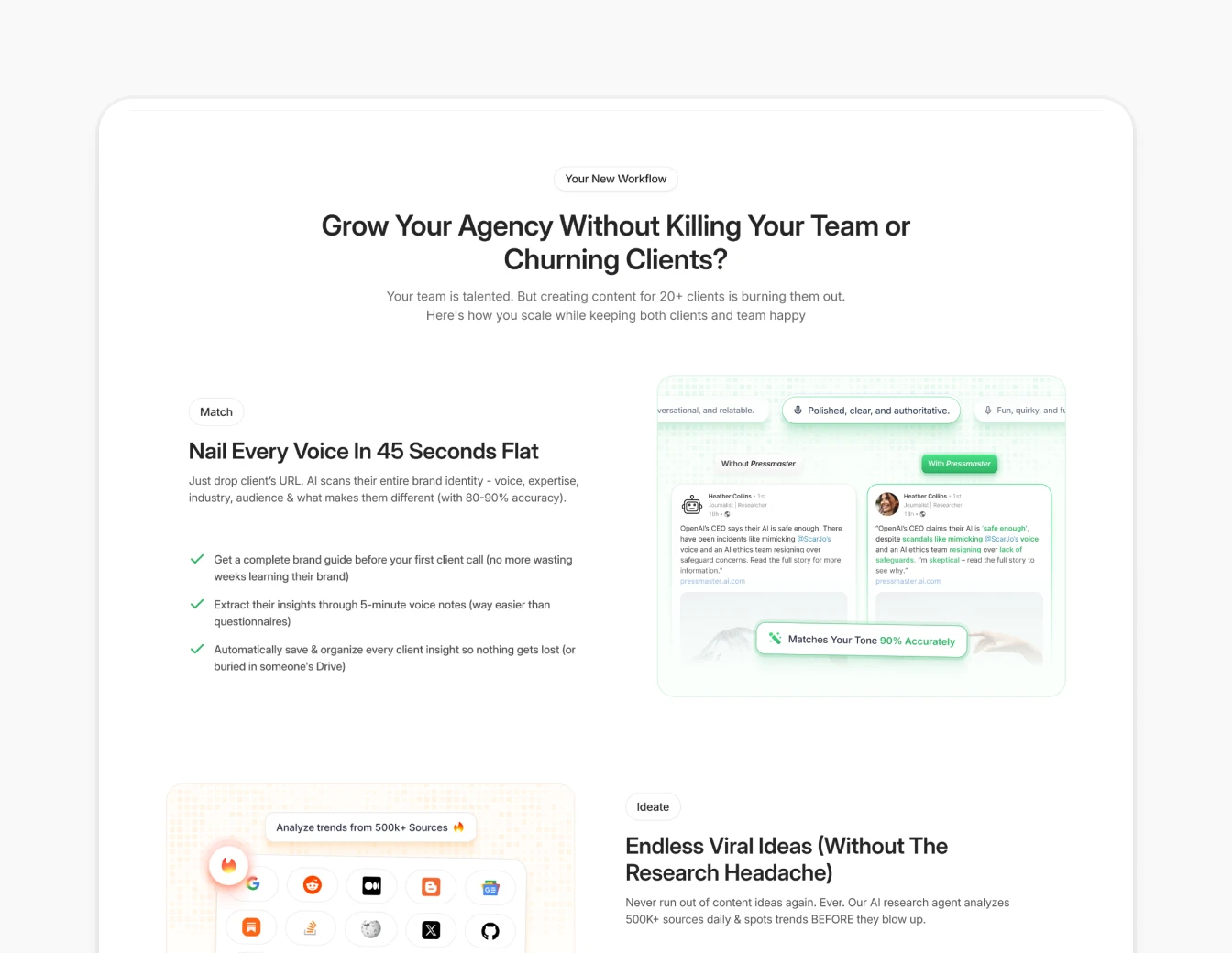 PressMaster Features How It Works Section