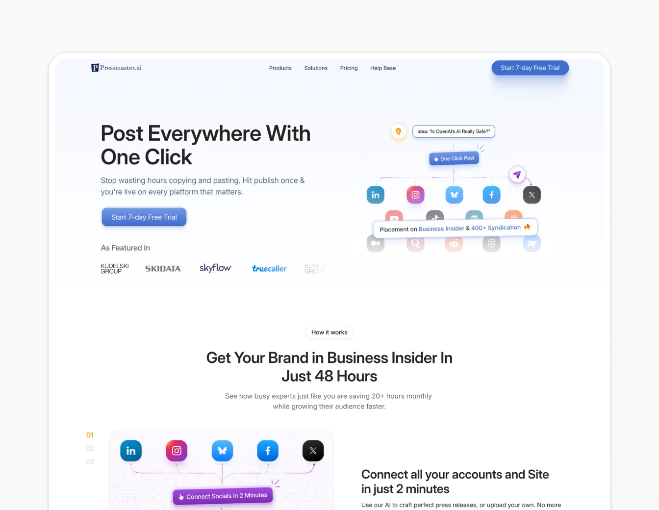 PressMaster Post Everywhere Hero Landing