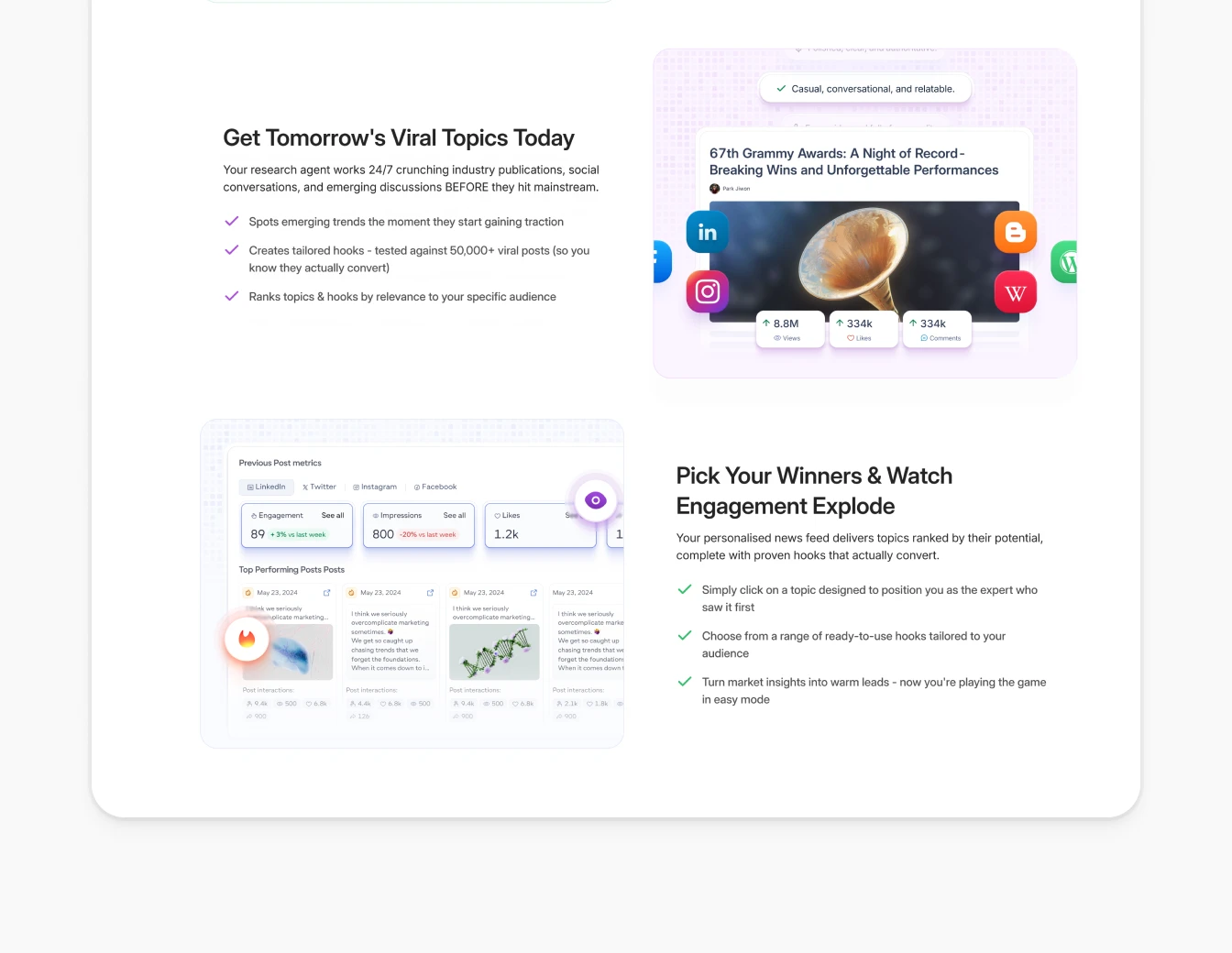 PressMaster Features Viral Topics Engagement