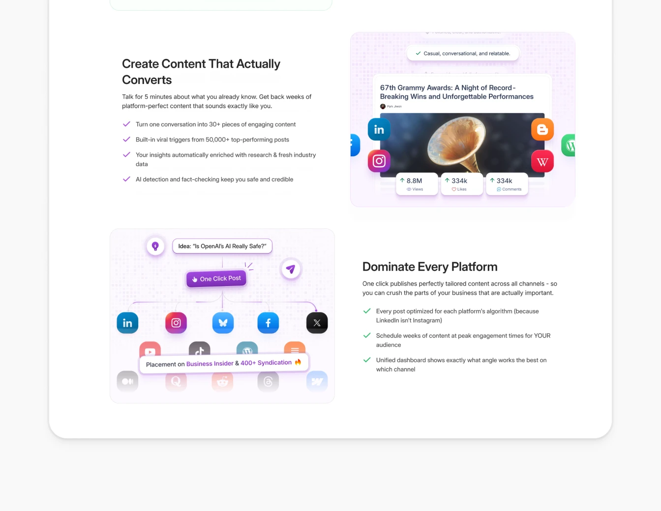 PressMaster Features Create Dominate Content
