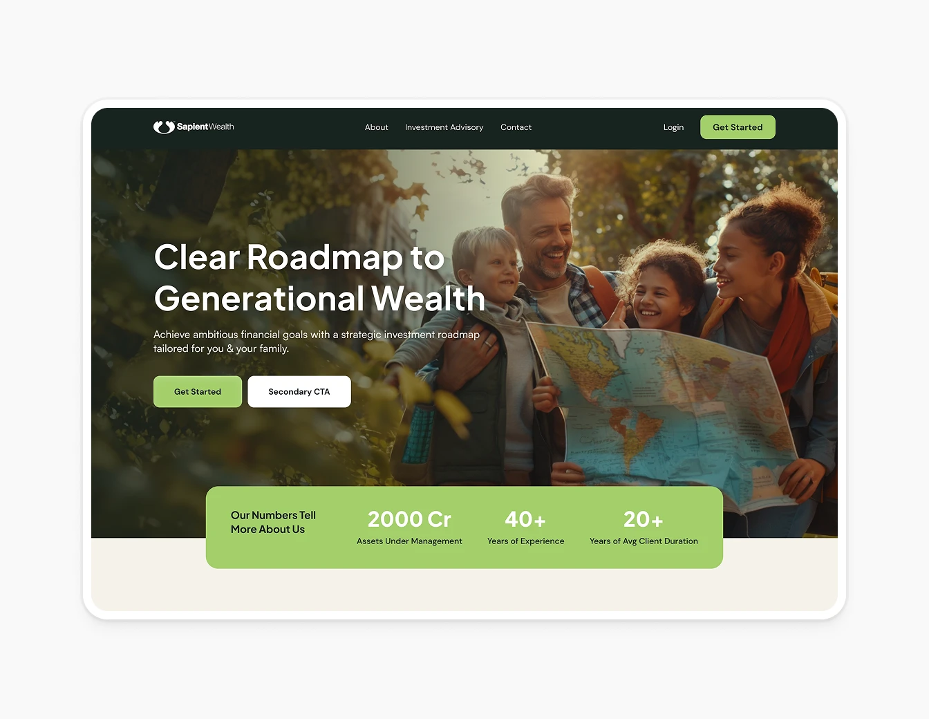 Sapient Wealth Hero Dark Roadmap Photo V2