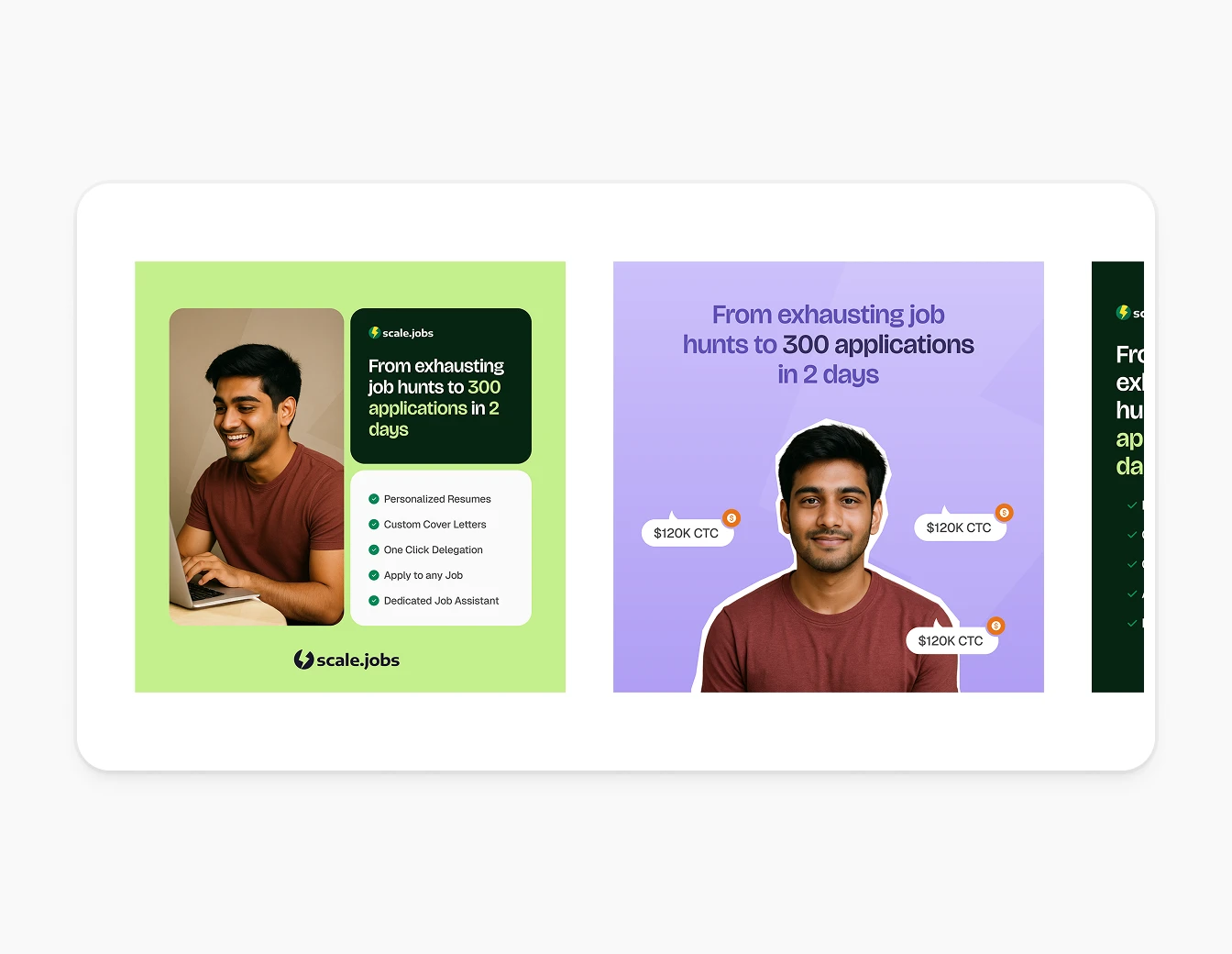Scale.jobs Social Ad Creative Variations