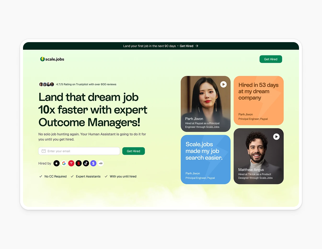 Scale.jobs Hero Green Gradient Outcome V2