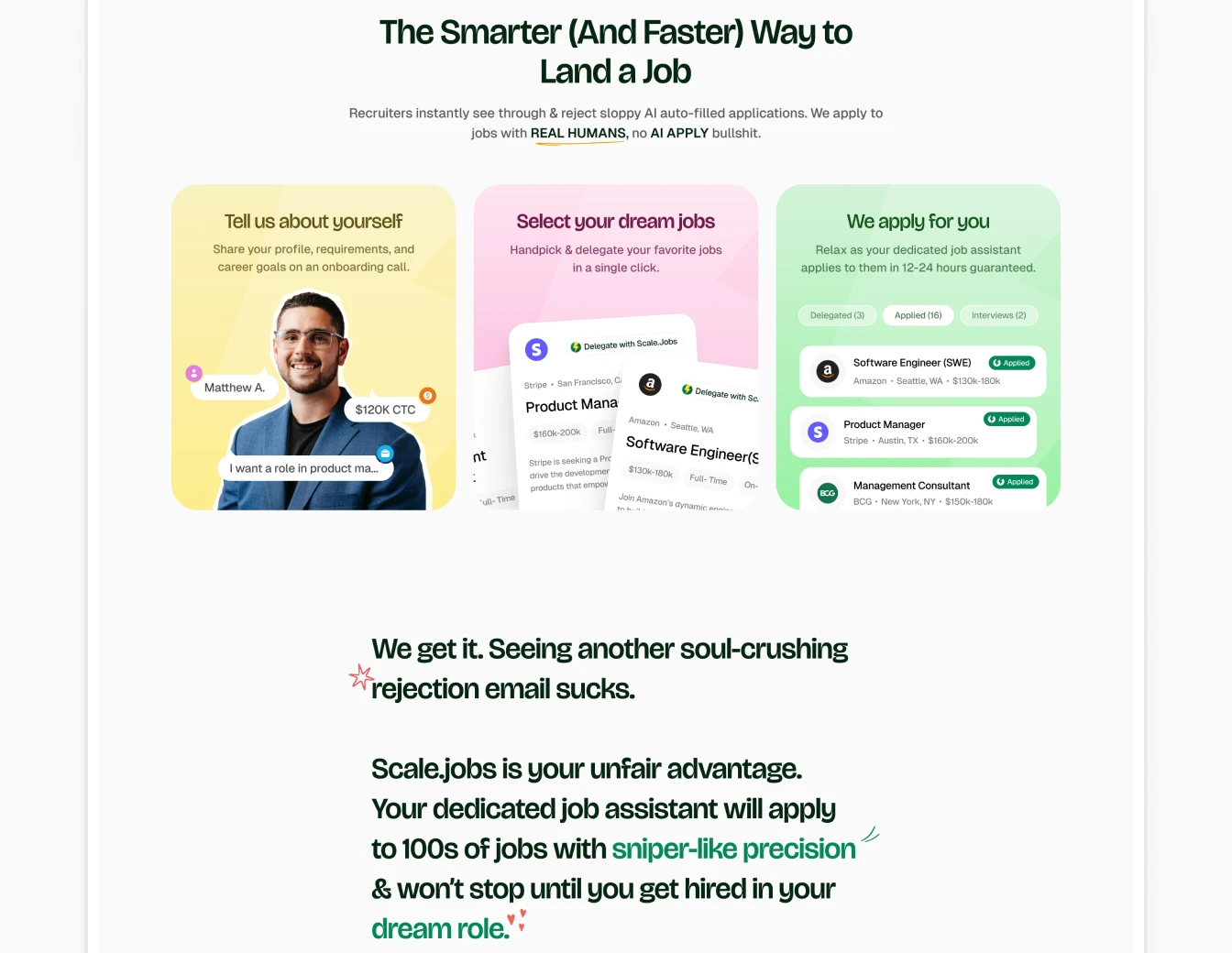 Scale.jobs How It Works Three Steps