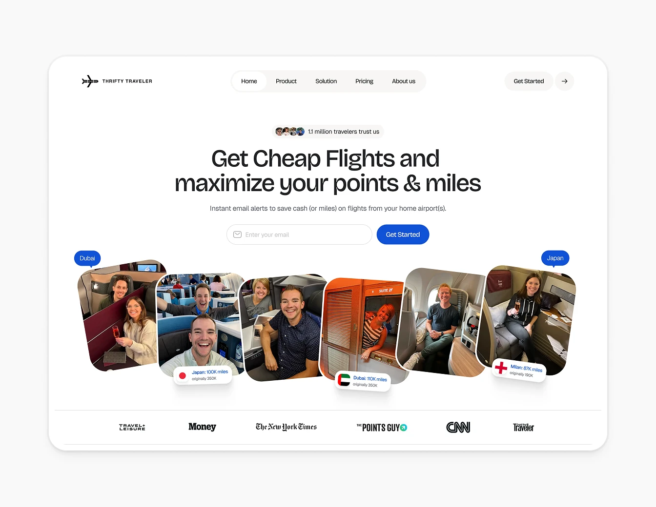 Thrifty Traveler Hero Light Photo Carousel