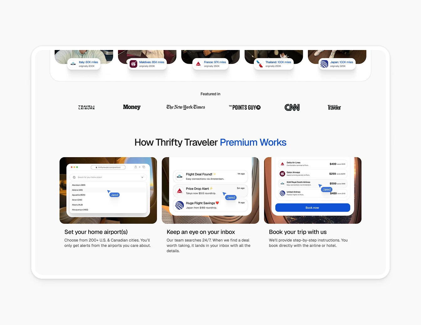 Thrifty Traveler How Premium Works Steps