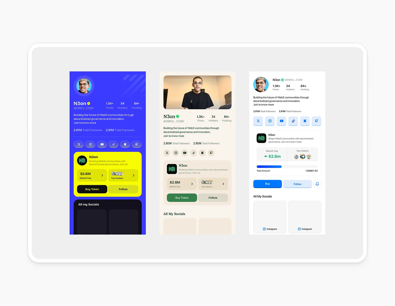Thrust Mobile Theme Variations Blue Yellow