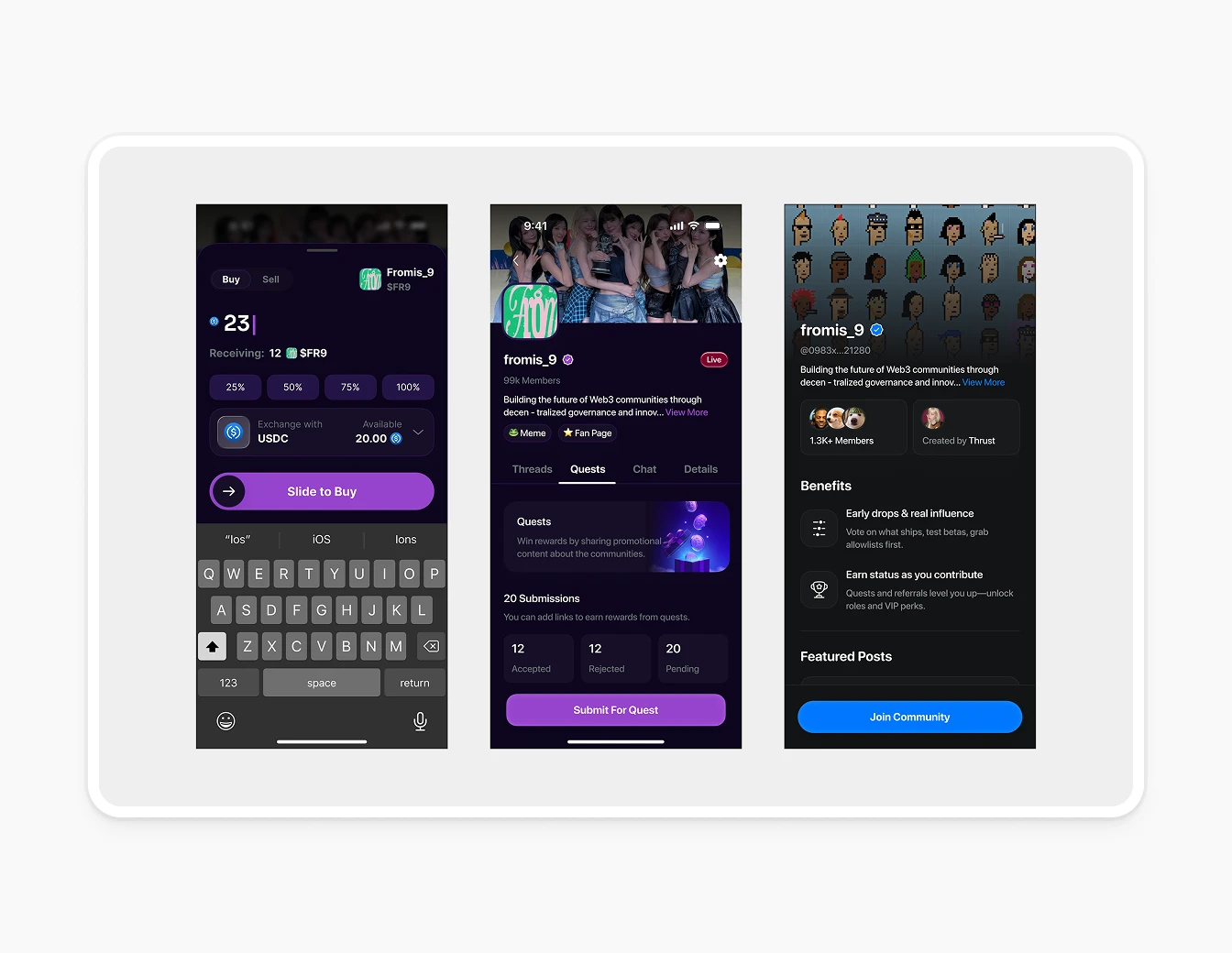Thrust Mobile Home Buy Token Community