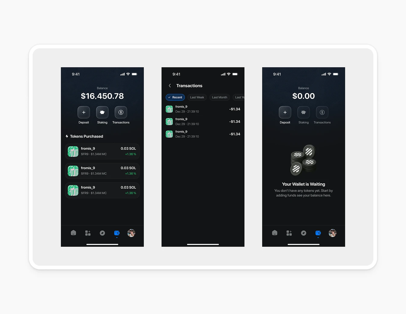 Thrust Mobile Wallet Balance Transactions