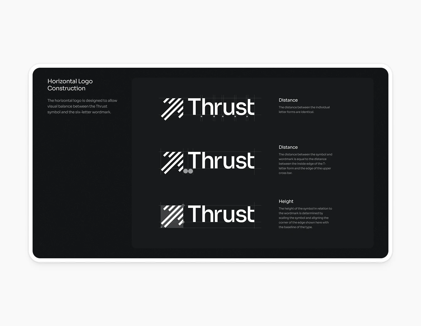 Thrust Brand Logo Construction Guidelines