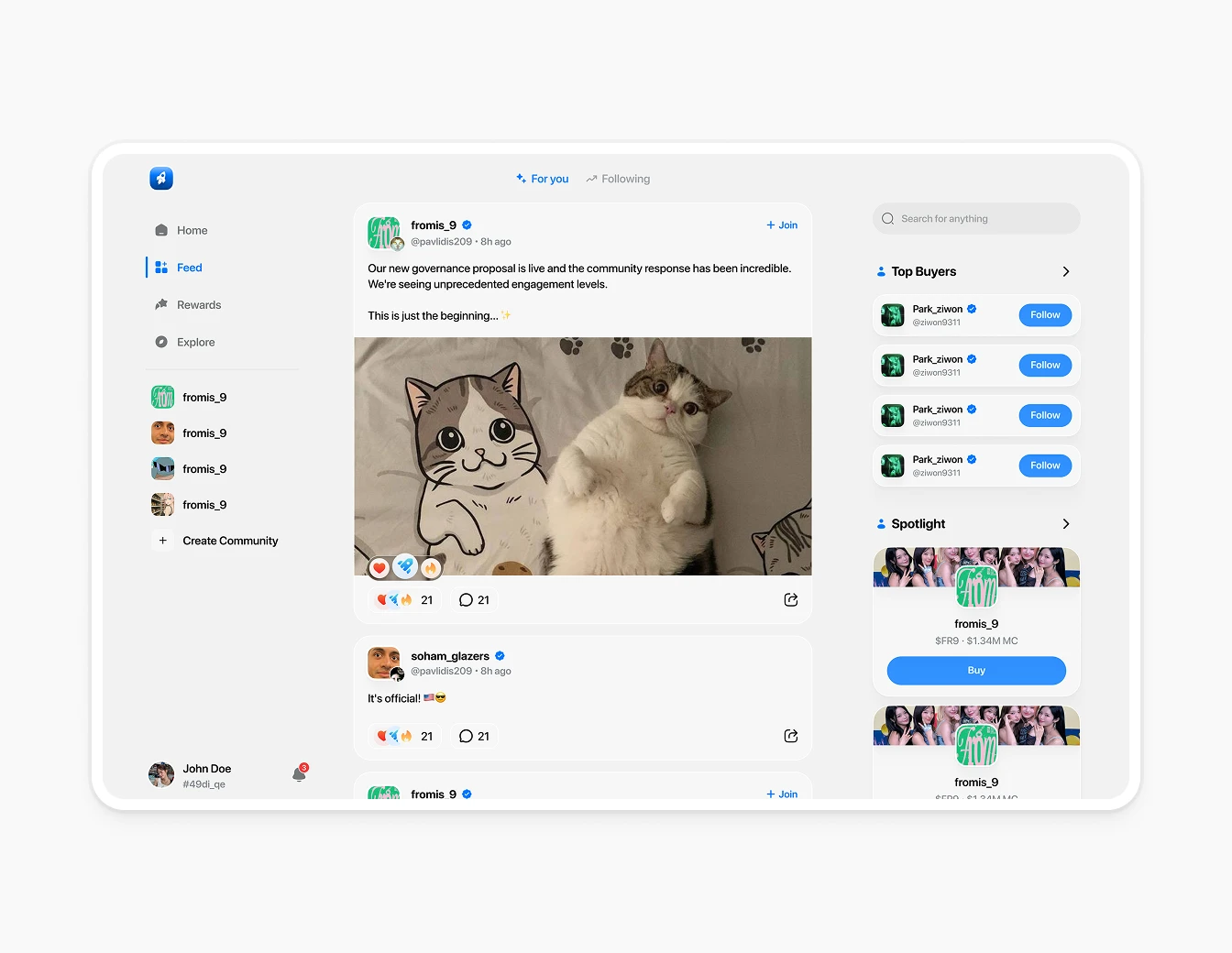 Thrust Feed Light Mode Comments Cat Photos