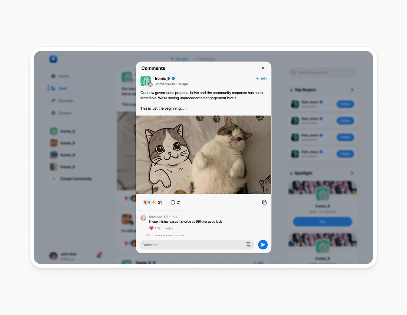 Thrust Feed Comments Light Cat Photo V2