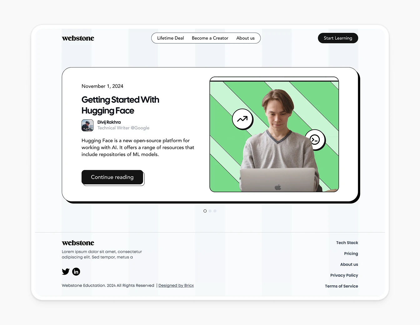 Webstone Blog Article Hugging Face Photo