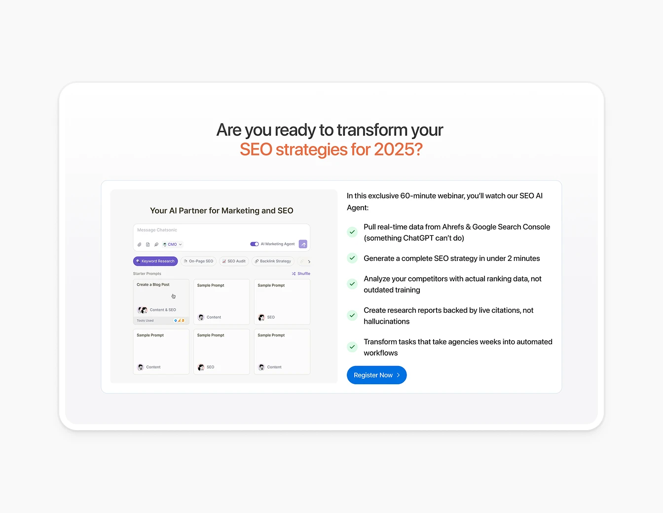 Writesonic SEO Webinar Registration V2